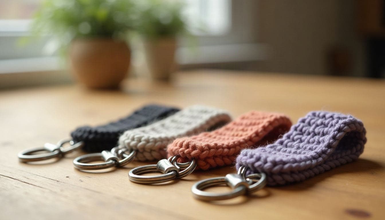 Crochet keychains