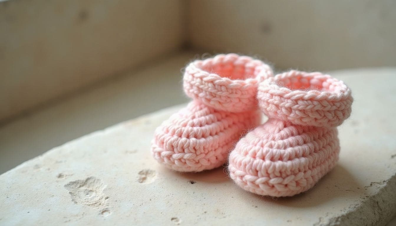 Crochet booties