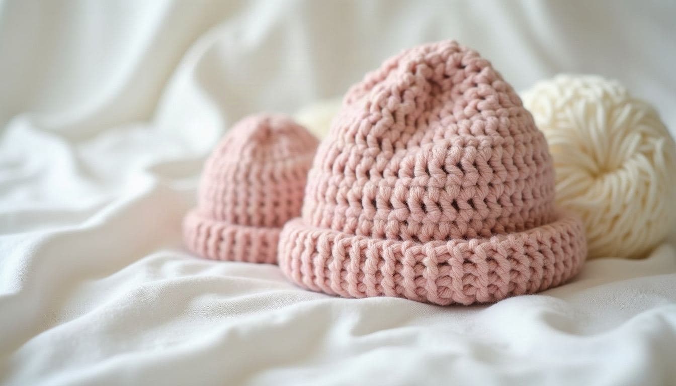 Crochet baby hats