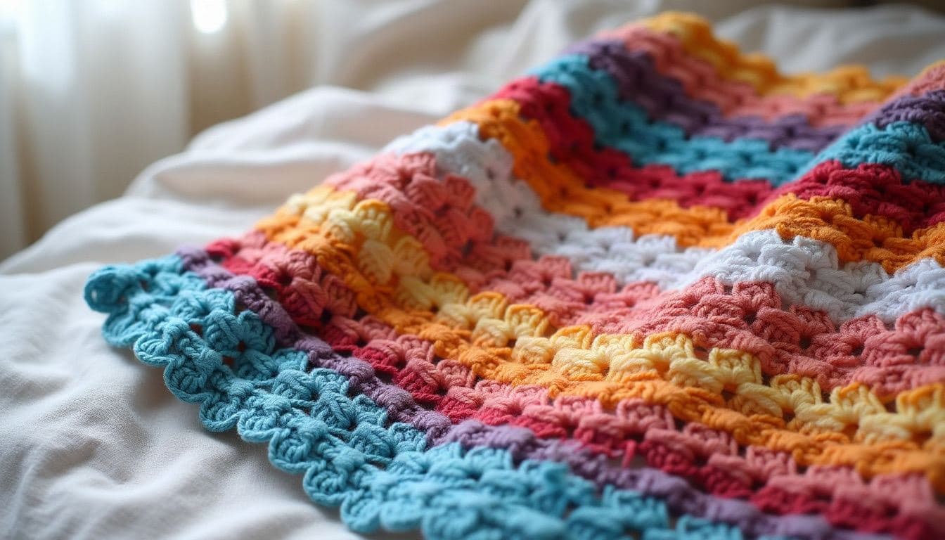 Crochet temperature blankets
