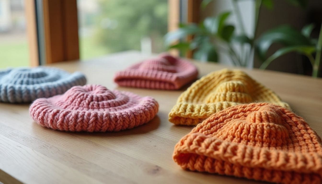Crochet beanies