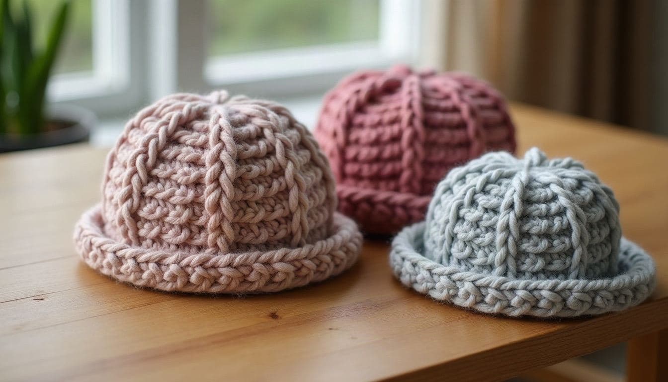 Crochet slouchy hats
