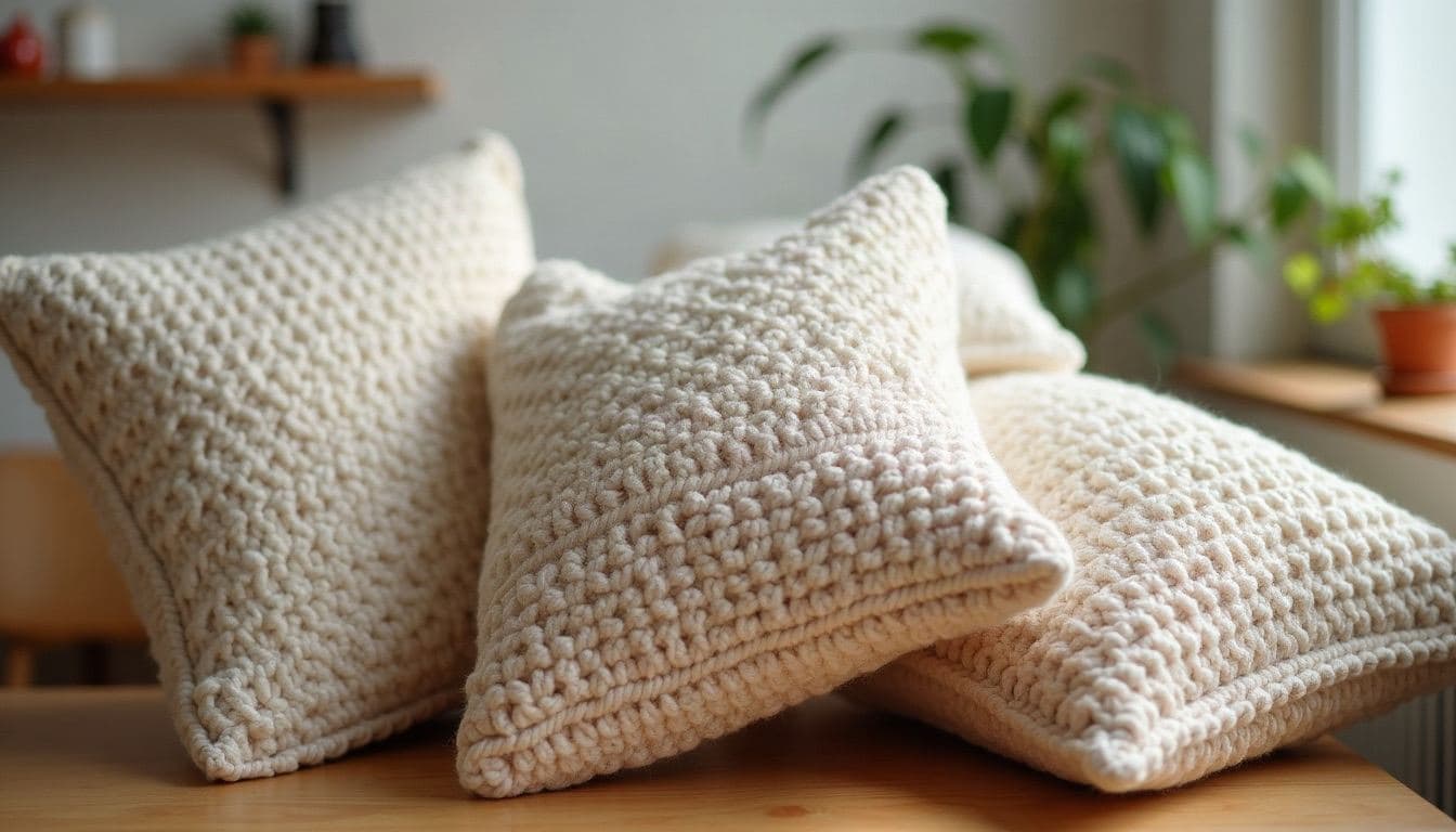 Crochet pillows