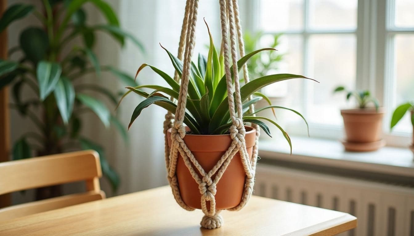 Crochet plant hangers