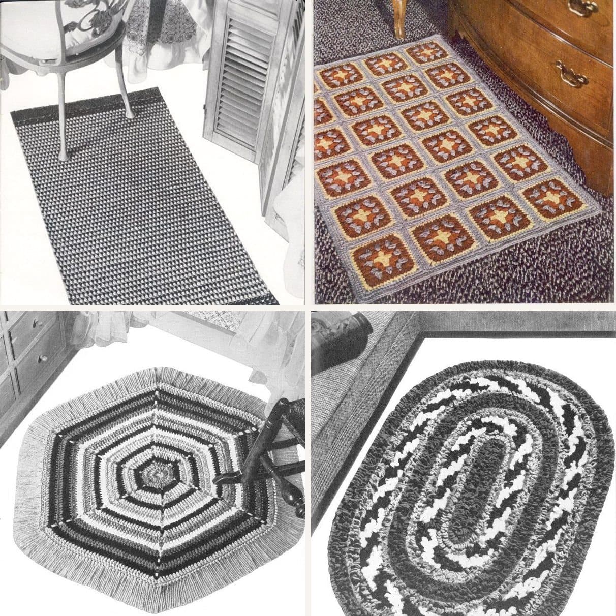 Original mid-century photographs from the rugs collection