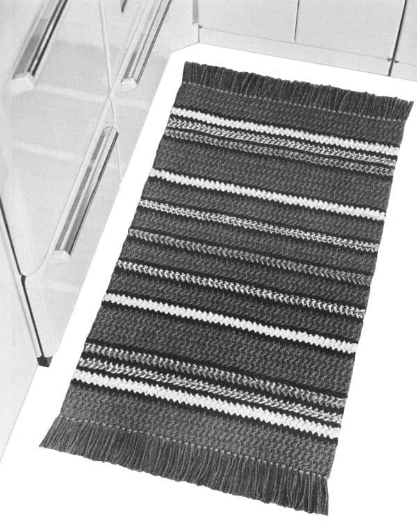 Regimental Stripes rug, from the original book