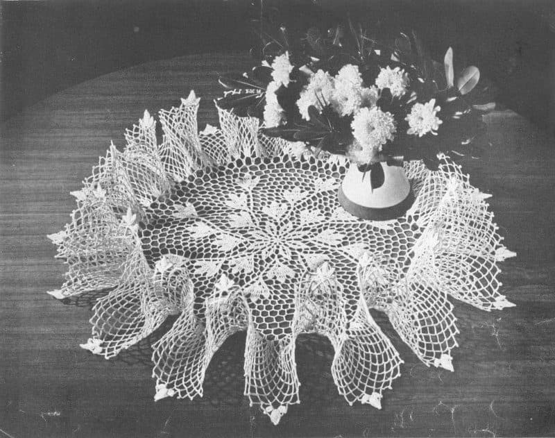 Blossom Ruffle doily, original photograph
