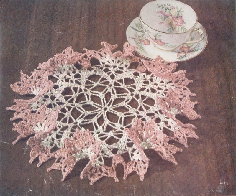 Tea Time Ruffle doily, original photograph