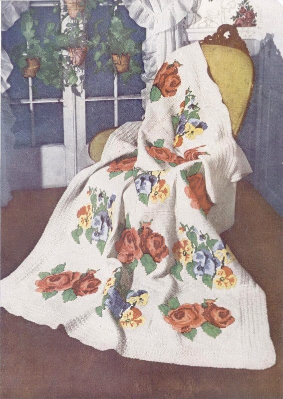 Victorian Afghan, as illustrated in the original book