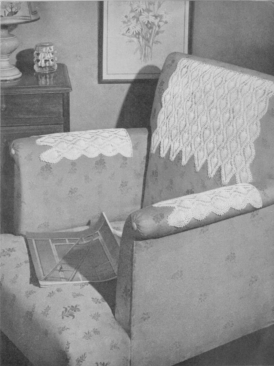 Perennial Pineapple chair set in use, original photograph