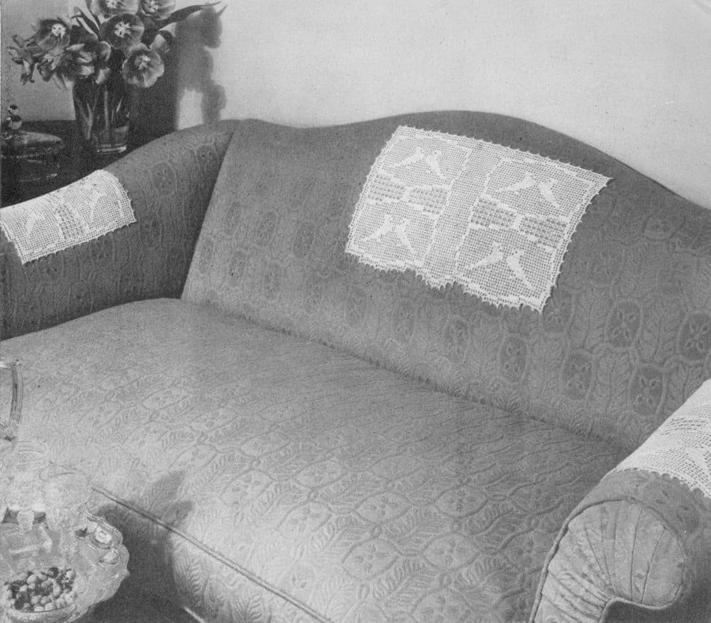 Love Birds chair set on a love seat, original photograph