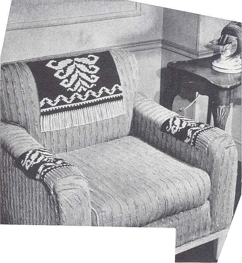 Chair set on an armchair, original photograph