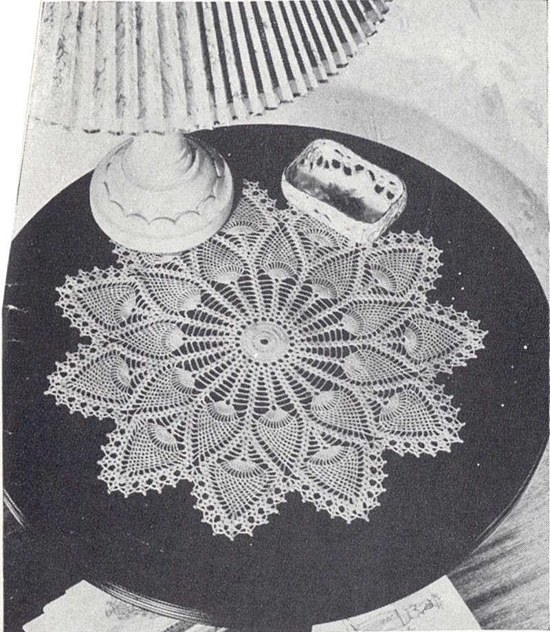 Royal Pineapple doily, original photograph