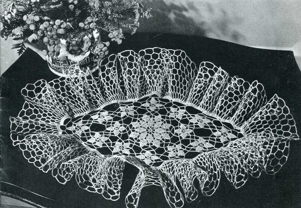 Diamond Setting doily, original photograph