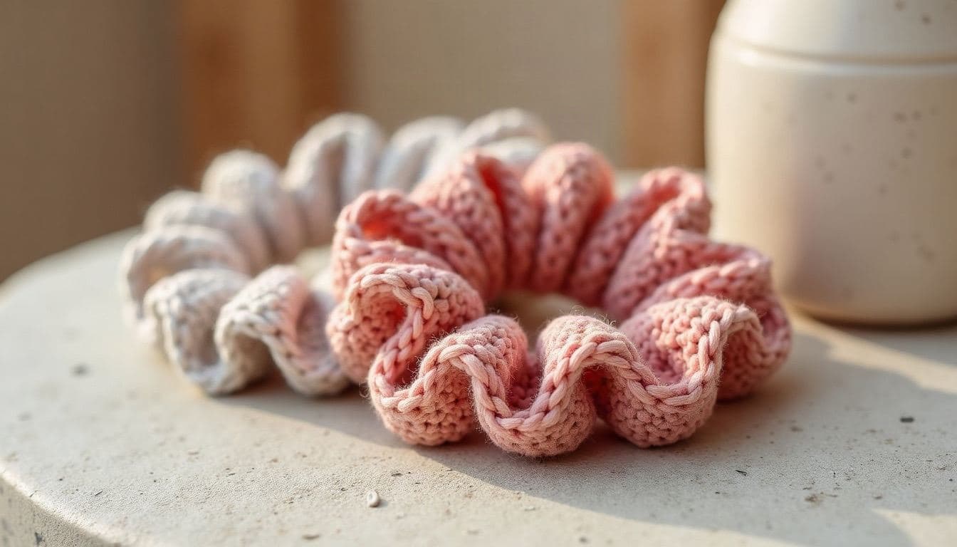 Crochet scrunchies