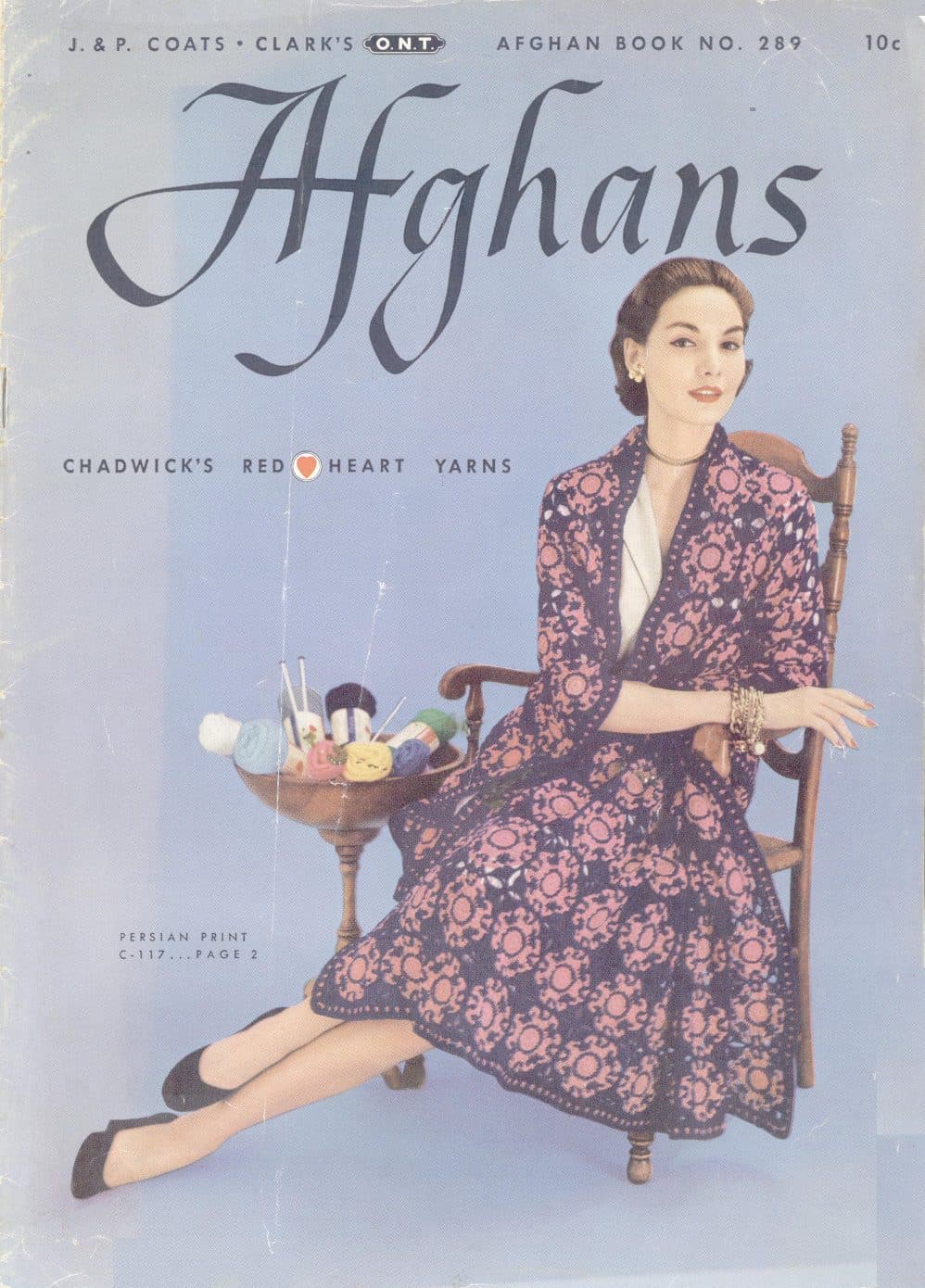 Persian Print, shown on the front cover of the original book