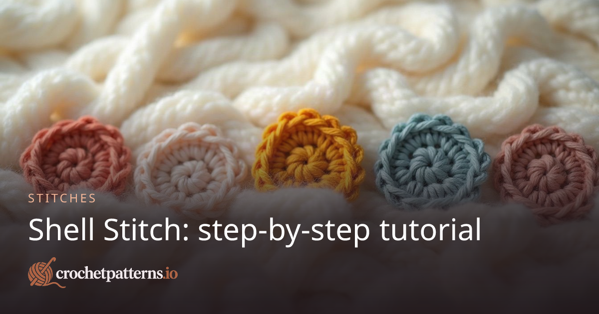 Shell Stitch (sh) — Step-by-Step Crochet Tutorial